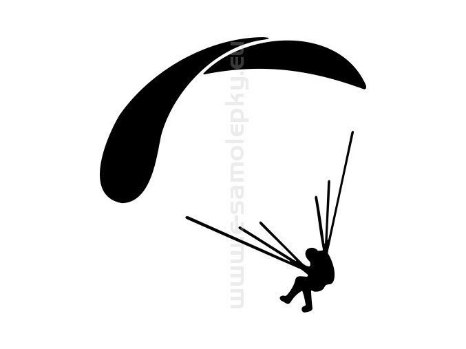 Samolepka - Paragliding 04