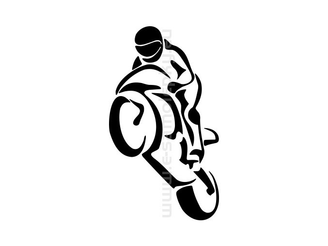 Samolepka - Motocyklista 44