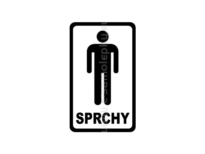 Samolepka - Sprchy MUŽI