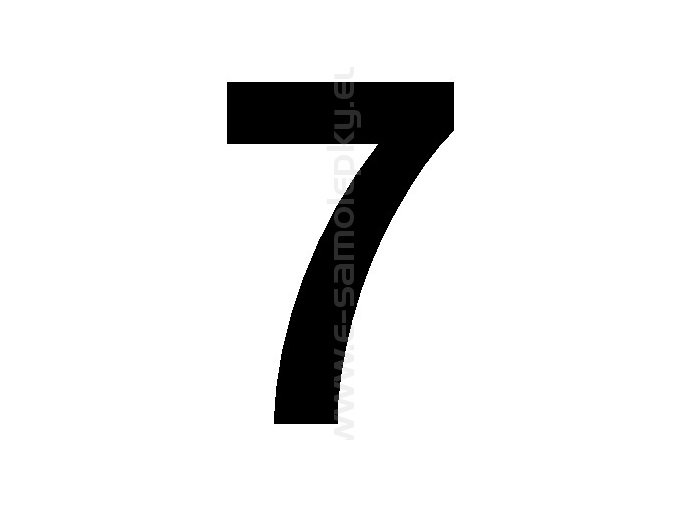 Samolepící číslice 7