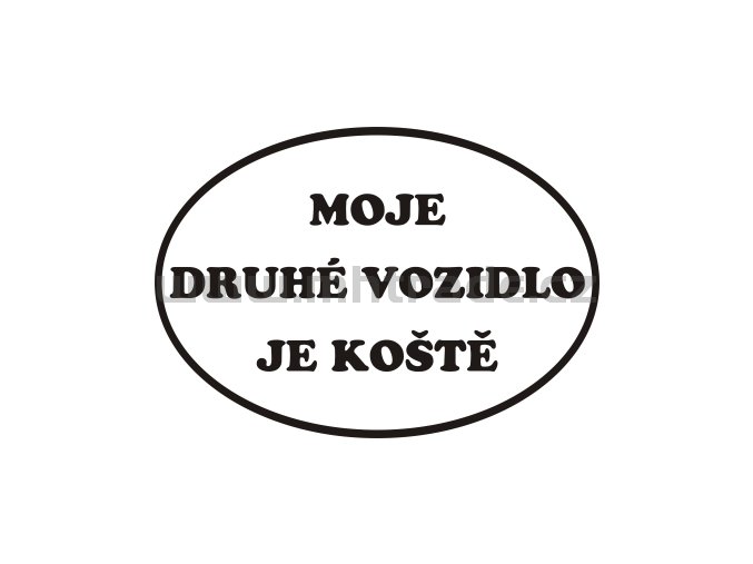 Samolepka Moje druhe vozidlo