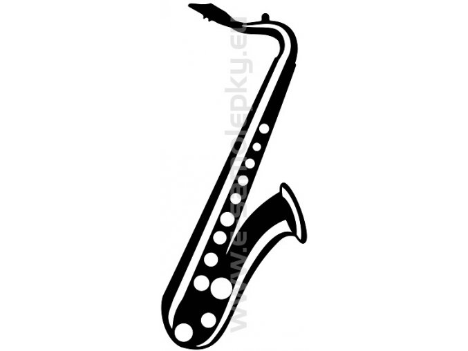 Samolepka - Saxofon