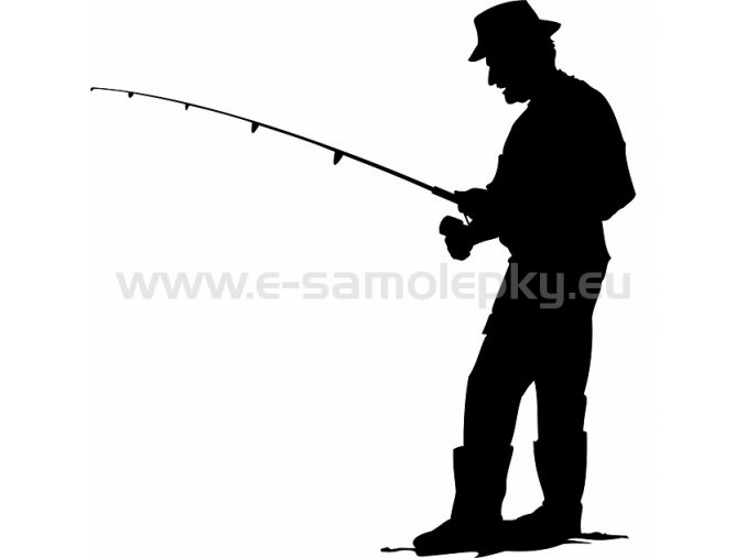 Samolepka - Rybář