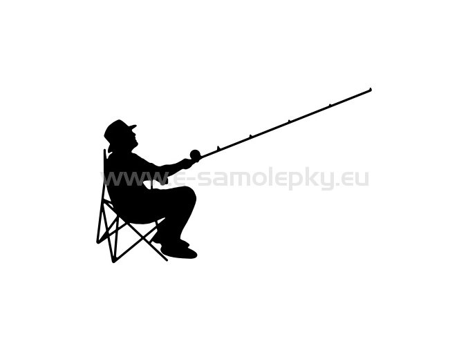 Samolepka - Rybář 07