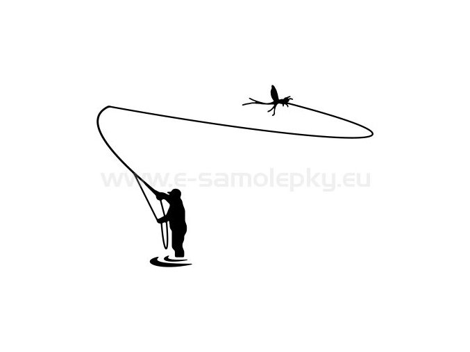 Samolepka - Rybář 08