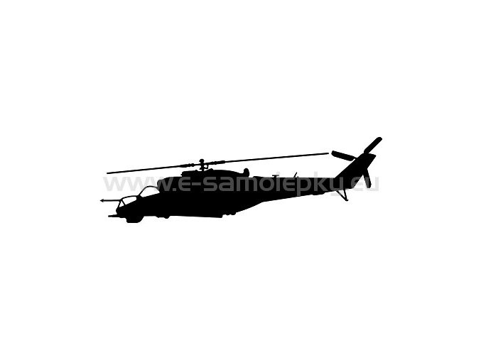 Samolepka - Vrtulník Mi 24