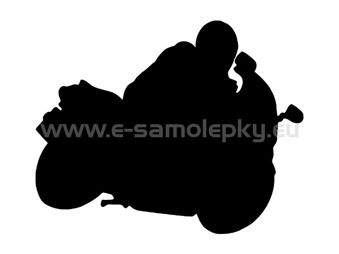 Samolepka - Motocyklista 05