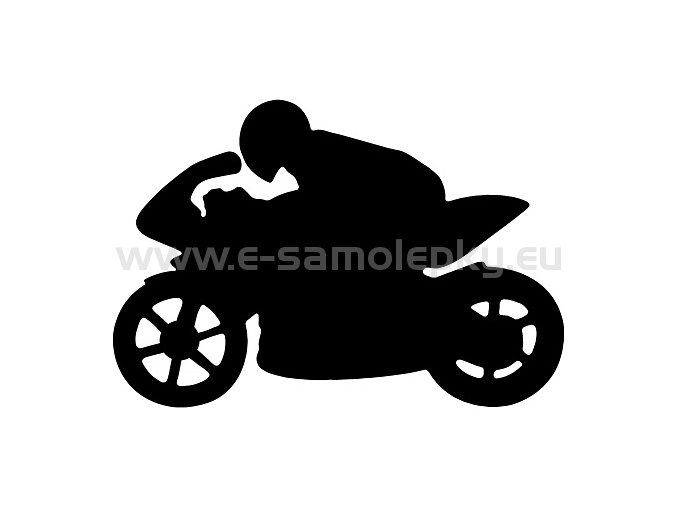 Samolepka - Motocyklista 09