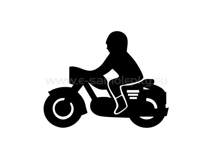 Samolepka - Motocyklista 19