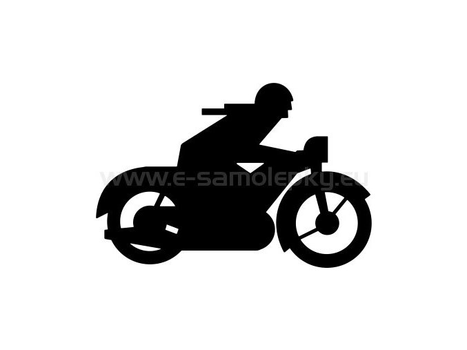 Samolepka - Motocyklista 26