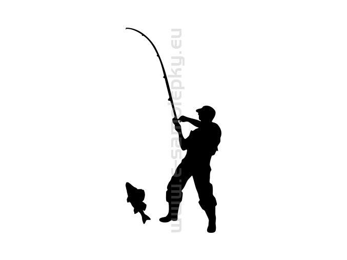 Samolepka - Rybář 12
