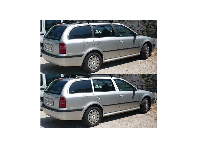 Polepy sloupků Škoda Octavia I - Combi - Černá MATNÁ