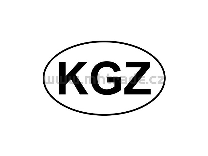 Samolepka Mpz KGZ Kyrgyzstan