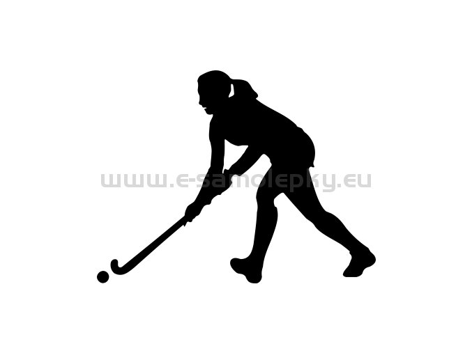 Samolepka - Pozemní hokej- žena 02