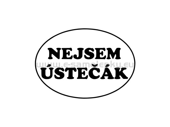 Samolepka - Nejsem Ústečák