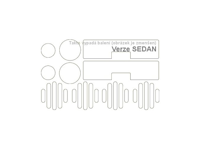 Sada reflexních prvků pro Škoda Octavia I SEDAN