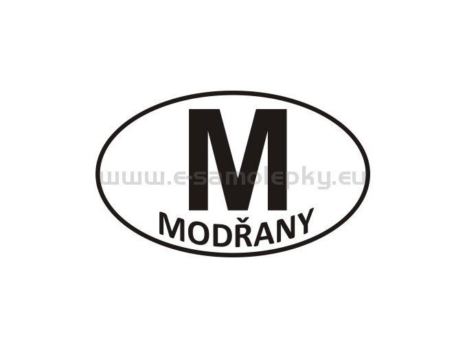 Samolepka - PZ - Modřany - M