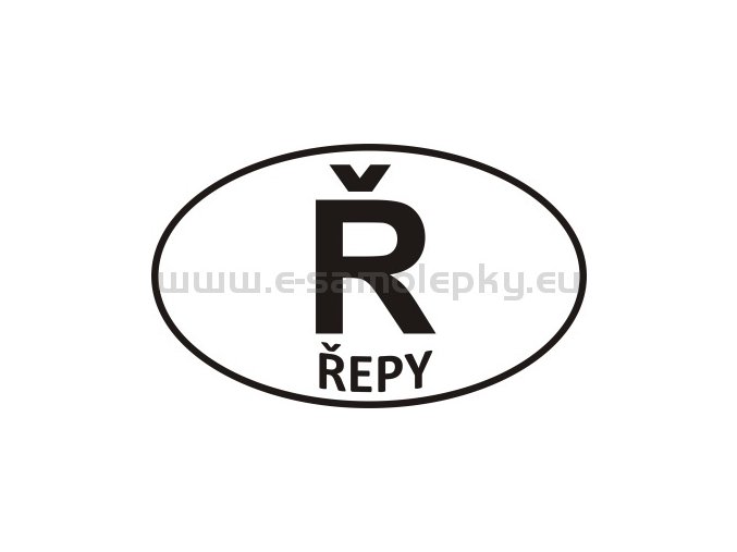 Samolepka - PZ - Řepy - Ř