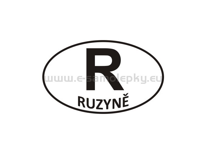 Samolepka - PZ - Ruzyně - R