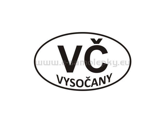 Samolepka - PZ - Vysočany - VČ