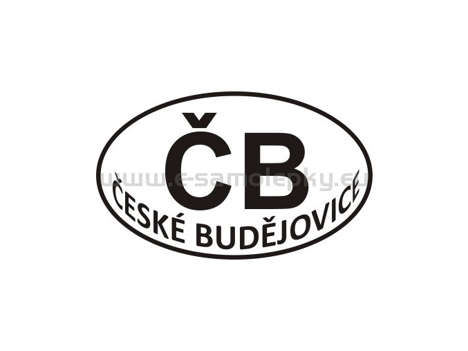 Samolepka - PZ - České Budějovice - ČB