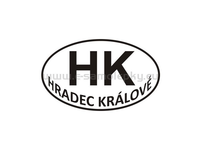 Samolepka - PZ - Hradec Králové - HK