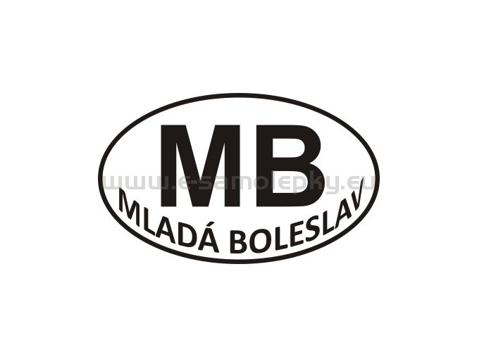 Samolepka - PZ - Mladá Boleslav - MB