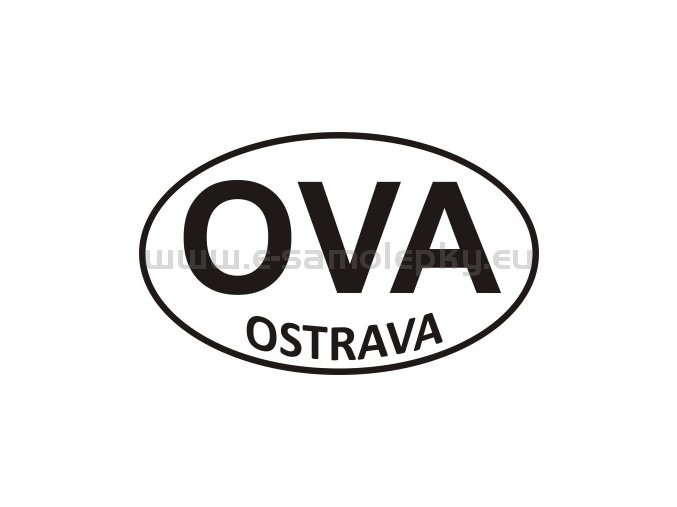 Samolepka - PZ - Ostrava - OVA