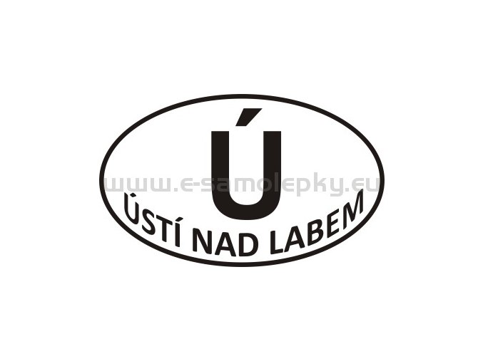 Samolepka - PZ - Ústí nad Labem - Ú
