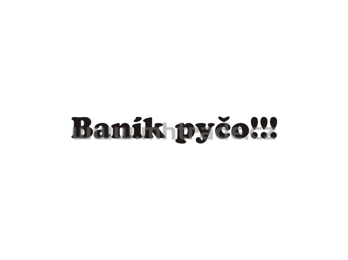 Samolepka - Baník pyčo!!!