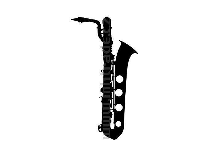 Samolepka - Saxofon 03