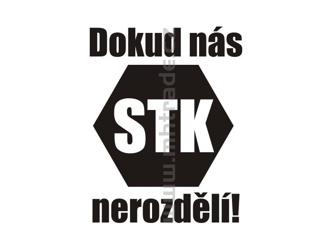 Samolepka - Dokud nás STK nerozdělí