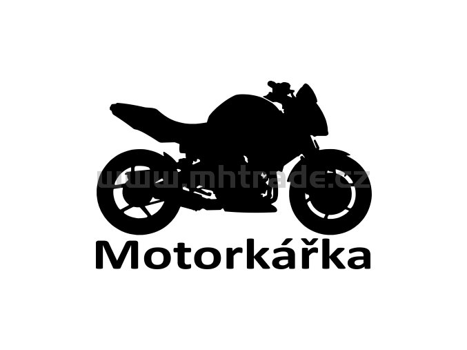 Samolepka - Motorkářka