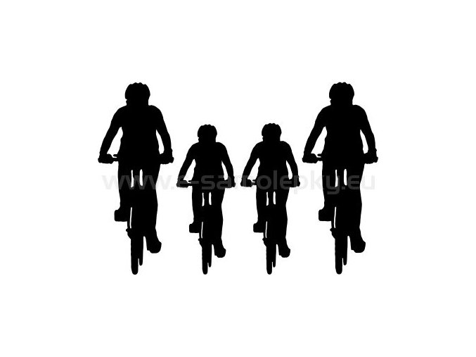 Samolepka - Cyklo rodinka