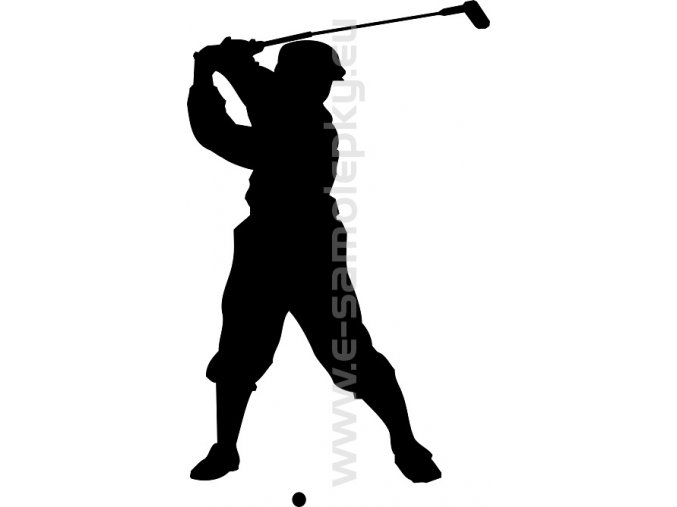 Samolepka - Golfista