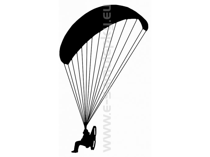 Samolepka - Motorový paragliding