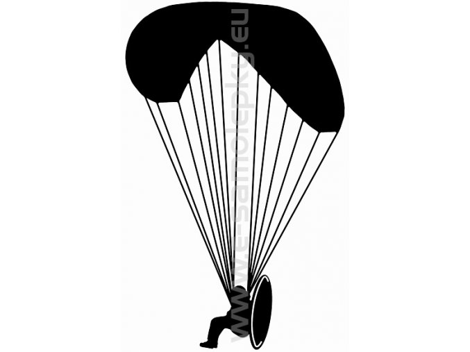 Samolepka - Motorový paragliding 02