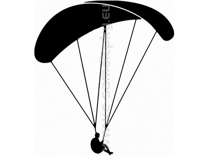 Samolepka - Paragliding 02