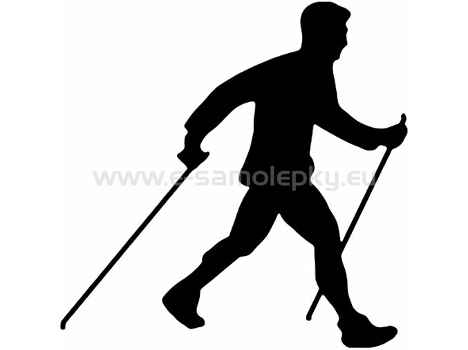 Samolepka - Nordic Walking