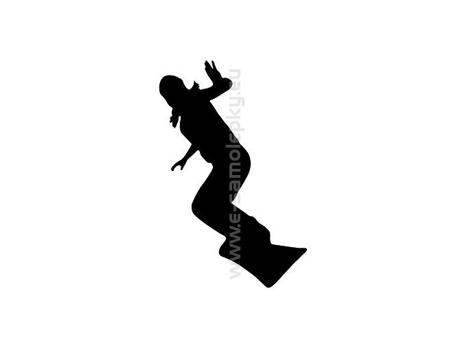 Samolepka - Snowboardistka