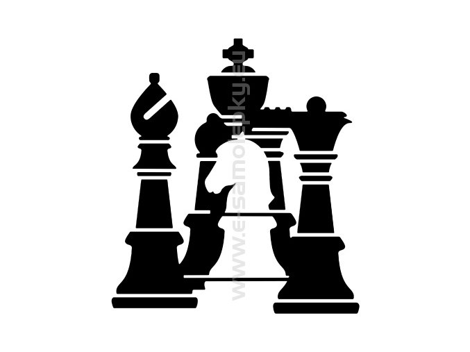 Samolepka - Šachy