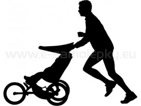 Samolepka - Jogging Stroller - muž
