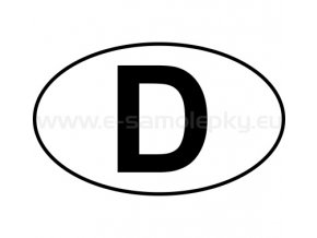 Samolepka - MPZ - Německo - D - BEZ BÍLÉHO PODKLADU