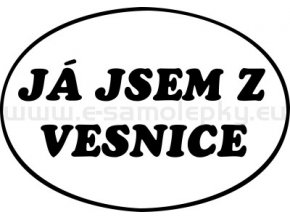 Samolepka - Já jsem z vesnice