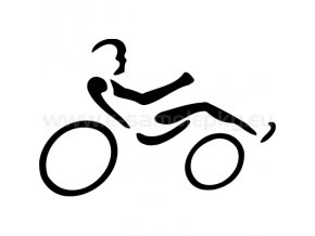 Samolepka - Cyklista lehokolo