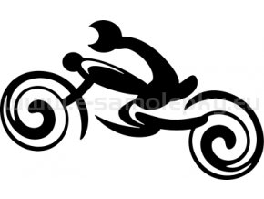 Samolepka - Motocyklista 40