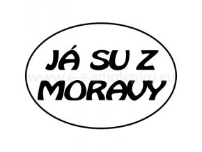 Samolepka - Já su z Moravy