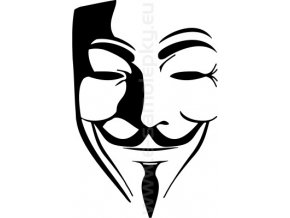 Samolepka - Maska Anonymous - Guy Fawkes