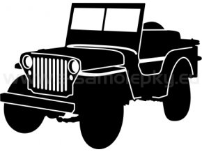 Samolepka - Jeep Willys MB