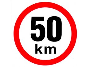 Samolepka - Omezená rychlost 50 km/h